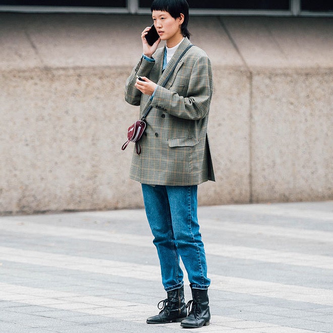 Streetstyle на Неделе моды в Лондоне