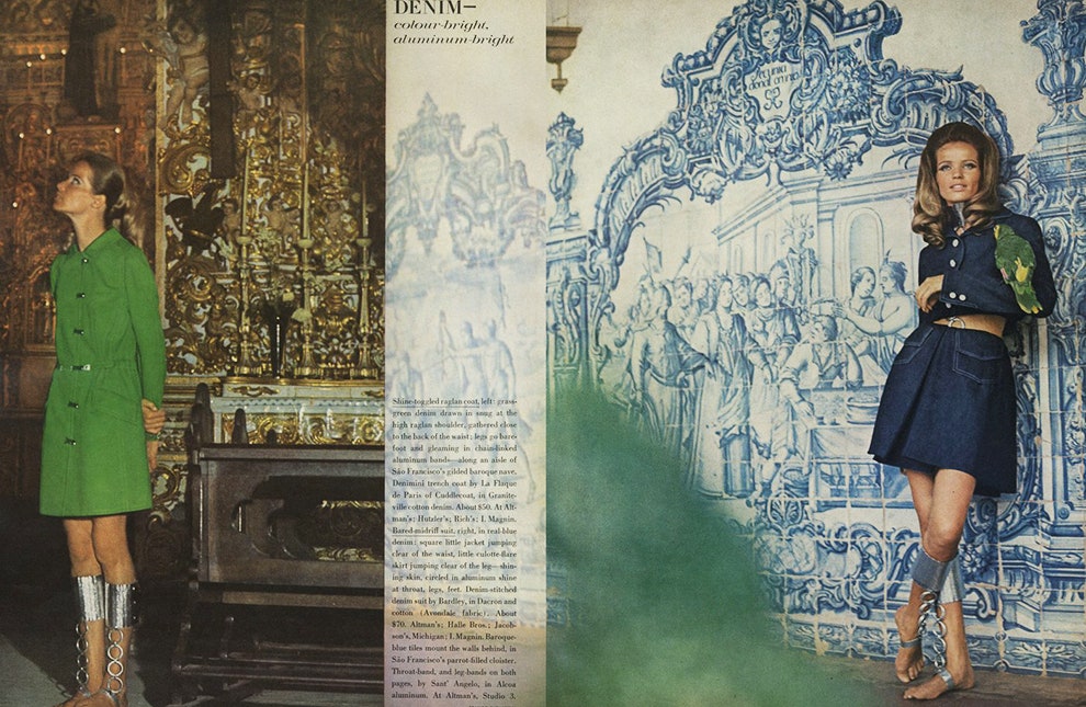 Снимки Франко Рубартелли для Vogue фотографии Верушки и Франсуазы Шлютер