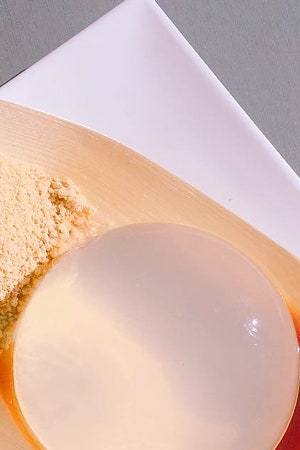 «Капля дождя» или «прозрачный моти» японский торт из воды и агарагара