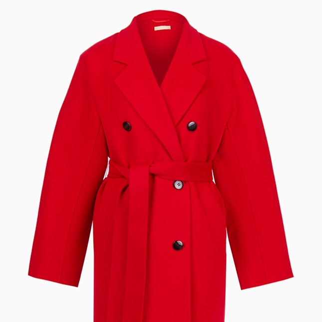 Красное пальто &- главная покупка осеннего сезона
