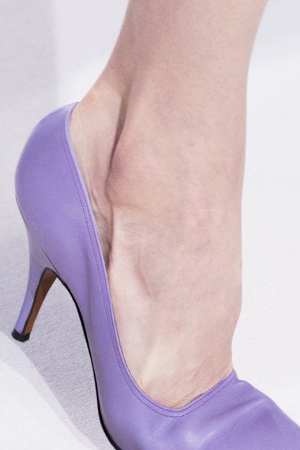 Фиолетовые туфли  главный модный тренд весны 2018 на Неделе моды в НьюЙорке