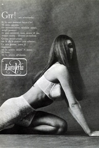 Рекламная кампания La Perla 1960е.