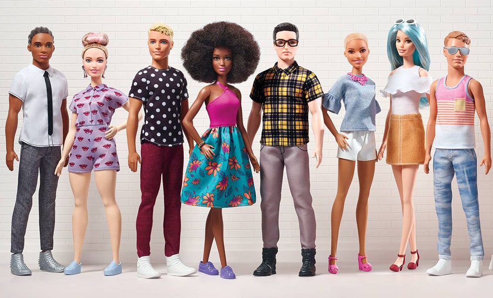 Коллекция Mattel Fashionistas Барби и Кены с разными типами фигуры цветом кожи и волос
