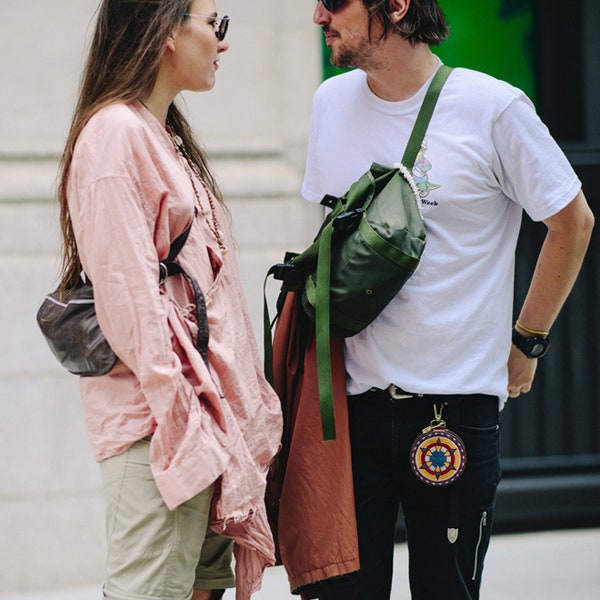 Streetstyle на Неделе мужской моды в Нью-Йорке
