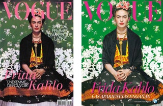 Обложка Vogue Paris 1939 фотограф Николас Мюрей. В 2012 году Vogue Мексика ставит этот же снимок на обложку приложения...