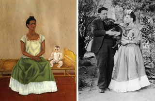 «Я и моя кукла» 1937 Фрида Кало и Диего Ривера 1945.