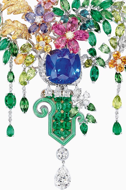 Летняя коллекция драгоценностей Dior Joaillerie посвященная Версалю украшения с цветами