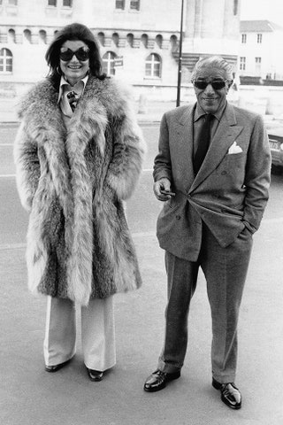 Джеки и Аристотель Онассис во Франции 1970.