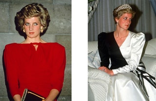 К середине 1980х Диана обрела уверенность и стала носить более смелые наряды. Принцесса Диана на правительственном...