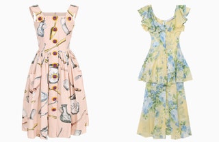 Сарафан Dolce  Gabbana 117000 рублей платье Alice McCall 23700 рублей.