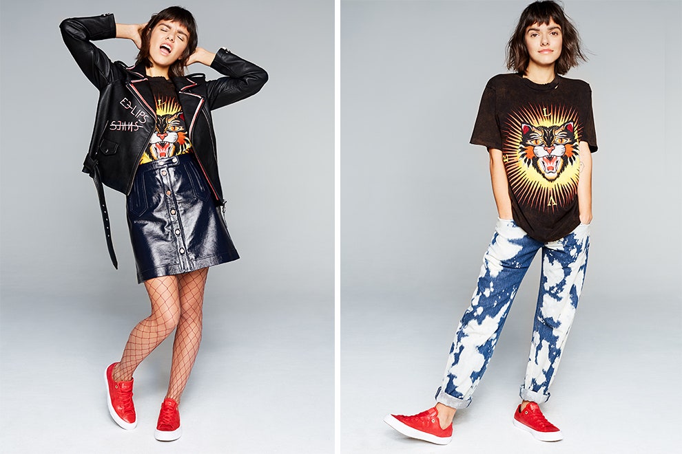 Converse Chuck Taylor All Star модные образы с классическими кедами показывает Даша Уточка | Vogue