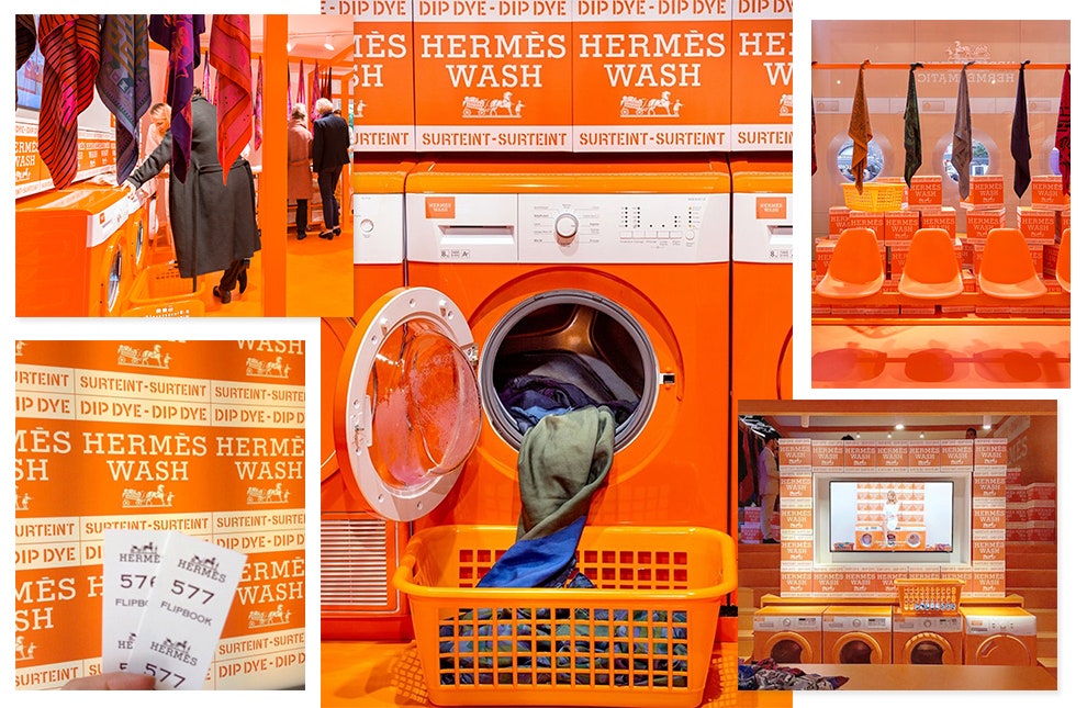 Дом моды Hermès открывает прачечную HermèsMatic в Париже рядом с бутиком бренда