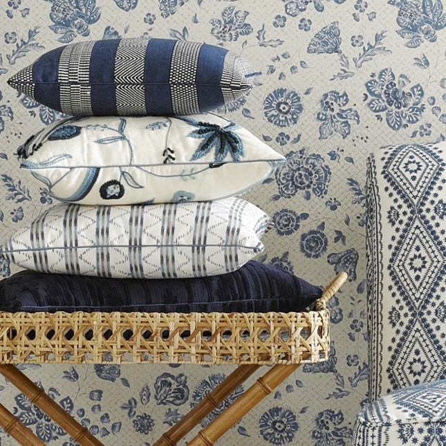«Садовая» коллекция тканей и обоев Oscar de la Renta Home