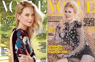 Vogue US август 2015 Vogue Австралия январь 2017.