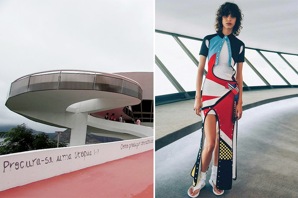 Показы круизных коллекций в футуристических зданиях интересные декорации для модных шоу | Vogue