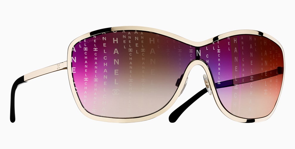 Футуристические очкимаски Chantl с голографическим эффектом модный аксессуар лета 2017