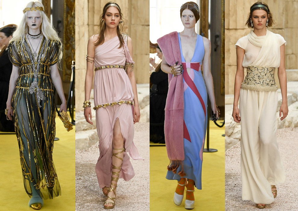 Коллекции Gucci и Chanel в античном стиле как повторить образы на фото с модных показов