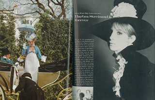 Барбра Стрейзанд в Vogue UK декабрь 1969.