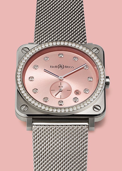 Часы Bell  Ross из серии Diamond Eagle с бриллиантовым безелем | Vogue
