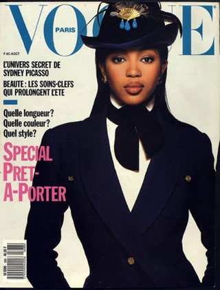 Vogue Paris август 1988 фотограф Патрик Демаршелье.