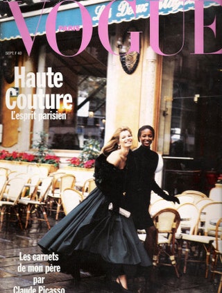 Vogue Paris сентябрь 1989 фотограф Питер Линдберг.