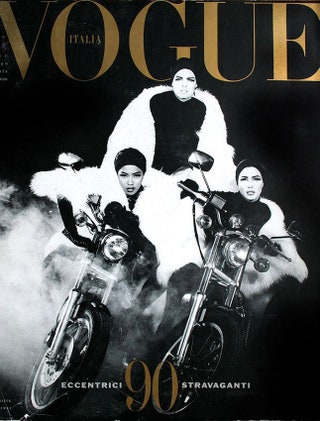 Vogue Italia декабрь 1989 фотограф Стивен Майзел.