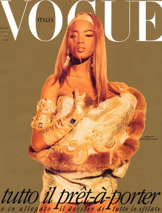 Vogue Italia август 1990 фотограф Стивен Майзел.