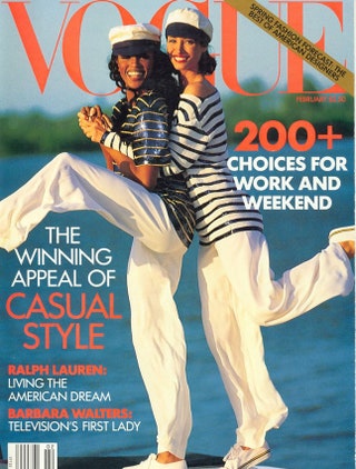 Vogue US февраль 1992 фотограф Артур Элгорт.