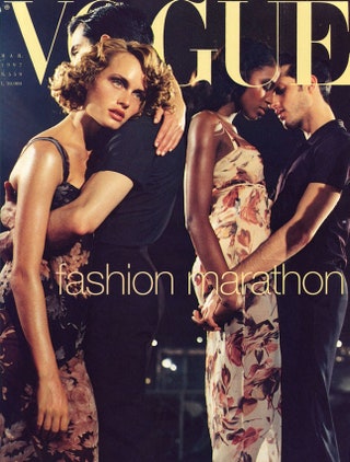 Vogue Italia март 1997 фотограф Стивен Майзел.