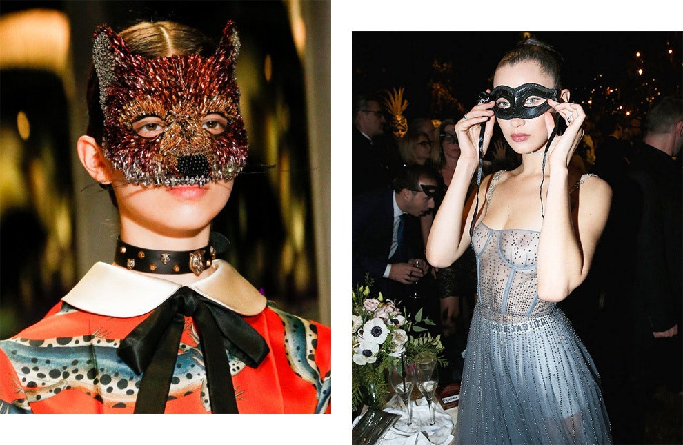 Маски  модные аксессуары сезона из последних коллекций Dior Haute Couture Gucci | Vogue