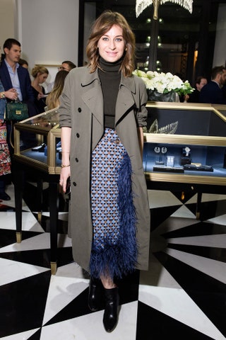 Анастасия Рябцова в юбке Prada.