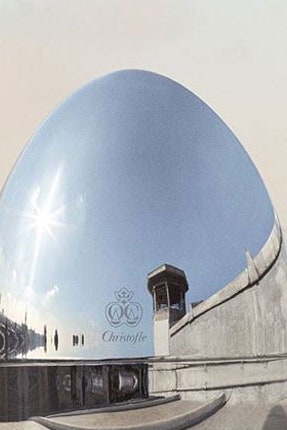 Яйца Christofle с кофейными ложками с покрытием из серебра и розового золота
