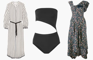 Пляжное платье Zimmermann 371 netaporter.com купальник Eres 395 netaporter.com платье Isabel Marant 64541 руб. farfetch.com.