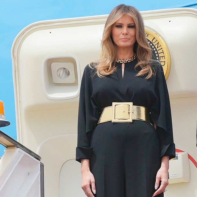 Модные наряды Мелании Трамп во время первого международного тура президентской четы