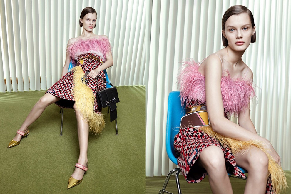 Показ Prada в Милане открыла российская модель Кристина Грикайте из агентства Avant | Vogue