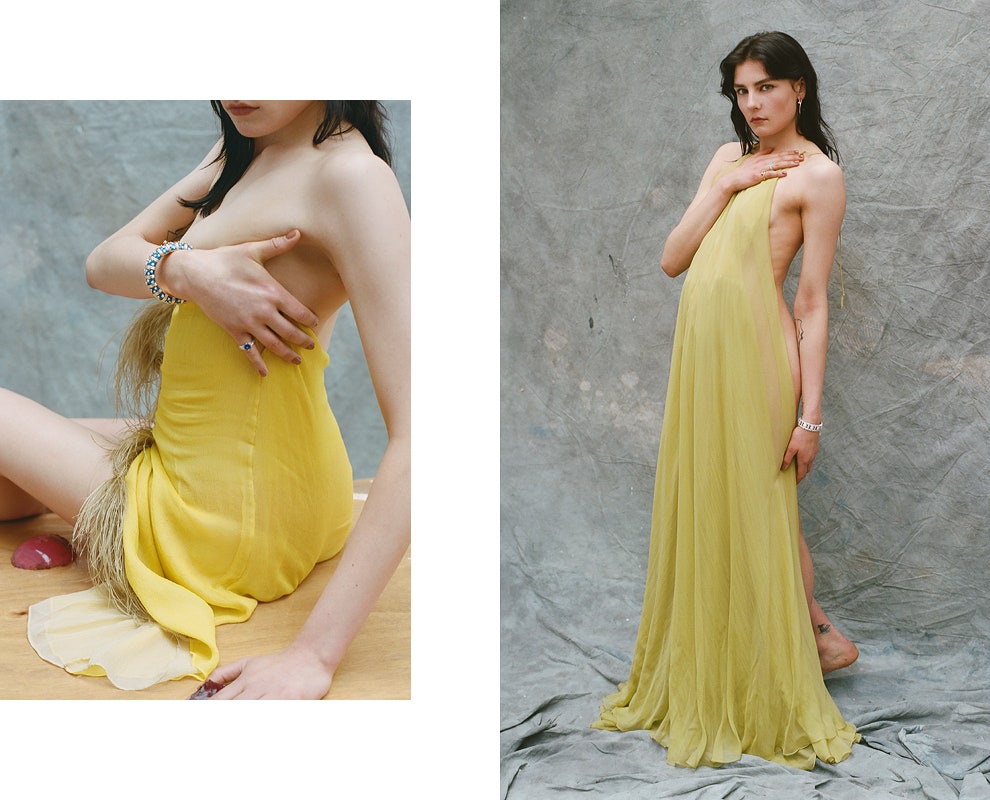 Вечерние платья и ювелирные украшения в фотосессии Vogue с желе | Vogue