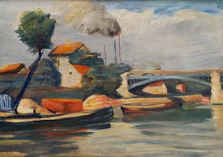 Мартирос Сарьян «На берегу Марны» 1927.