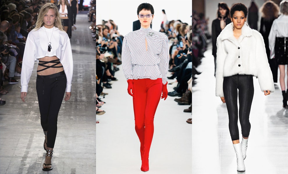 С чем носить леггинсы трендовая вещь 80х снова в моде | Vogue