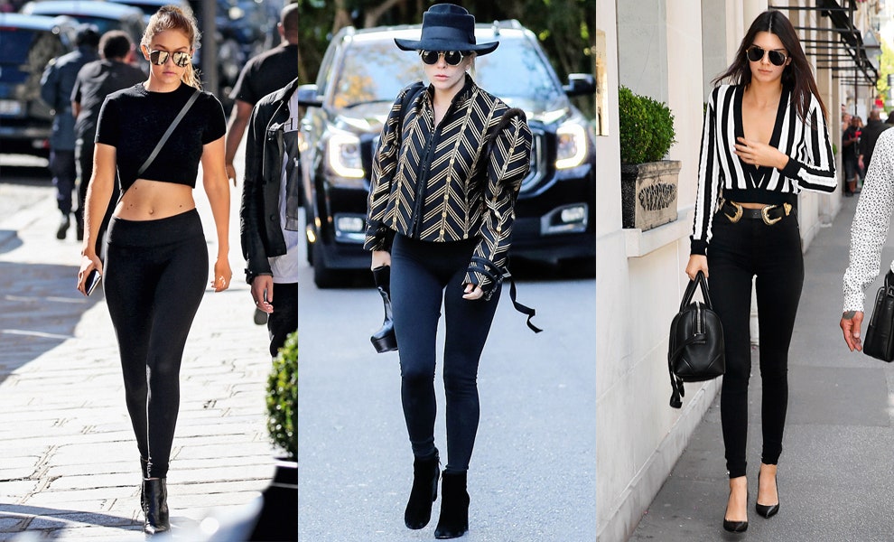 С чем носить леггинсы трендовая вещь 80х снова в моде | Vogue