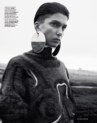 Серьги Givenchy by Riccardo Tisci Ричард Буш Vogue 2012.