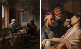 Ян Стен «Молящийся перед едой» 1660. Рембрандт ван Рейн «Пациент без сознания»  16241625.