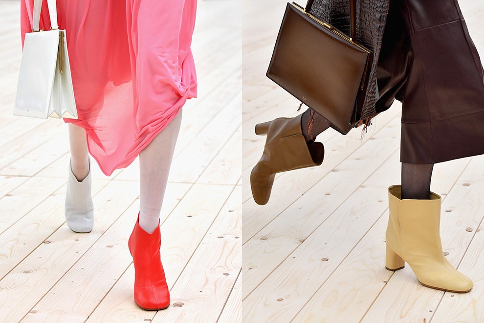 Ботильоны Cline непарная обувь разных цветов для самых смелых модниц | Vogue