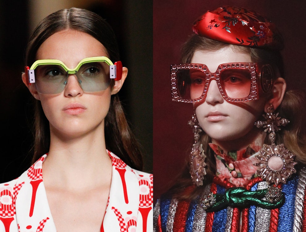 Солнцезащитные очки Gucci Miu Miu  фото самых модных моделей