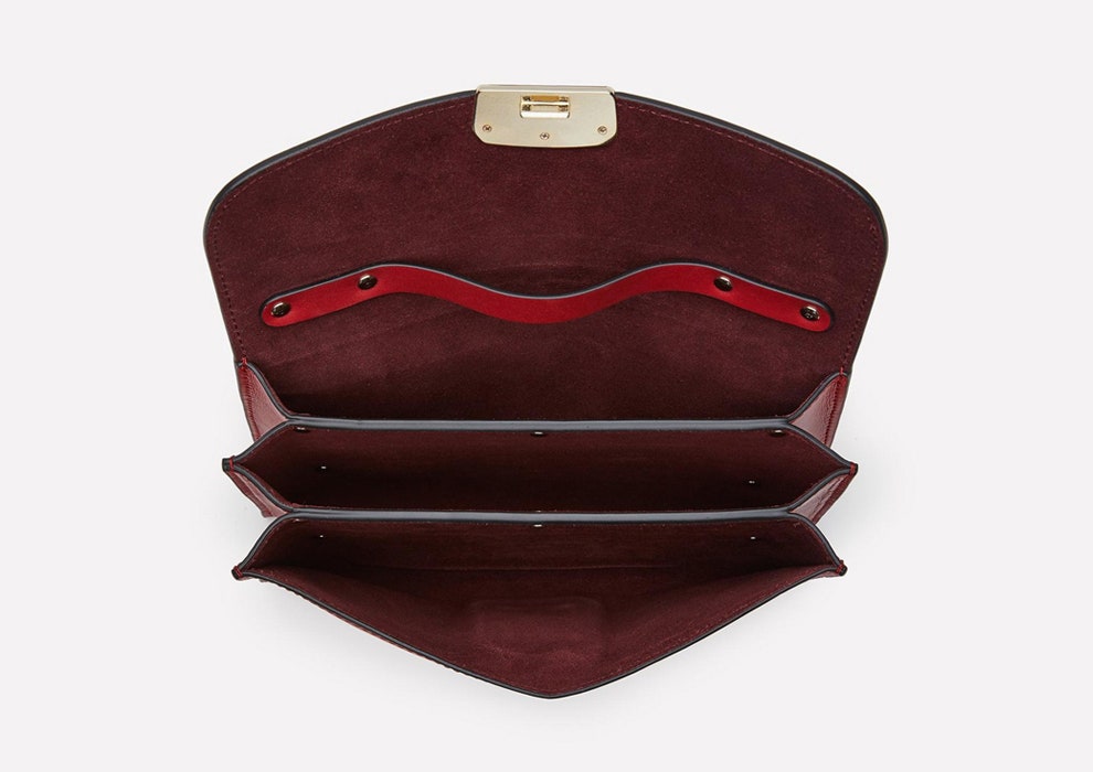 Ридикюль Theory компактная сумка красного цвета на все случаи жизни | Vogue