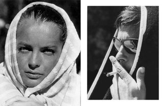 Роми Шнайдер и Ален Делон на съемках фильма «Бассейн» 1968.