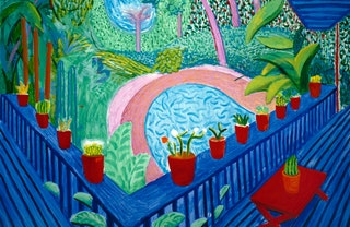 «Красные горшки в саду» 2000.