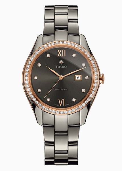 Часы Rado HyperChrome с бриллиантовым безелем элегантная и строгая модель | Vogue