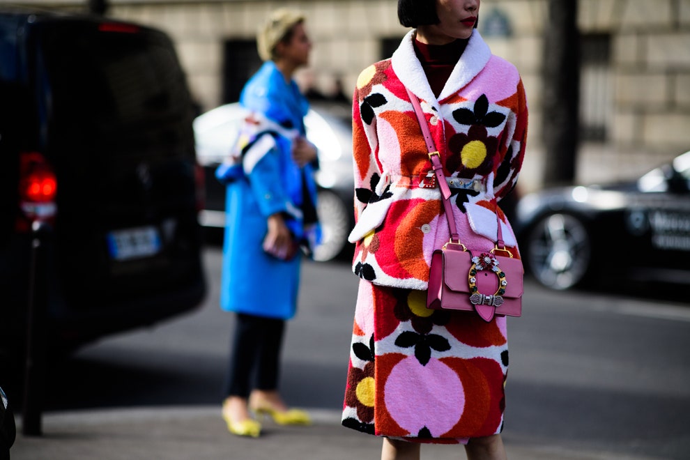 Неделя моды в Париже подборка streetstyleфото. Часть 4