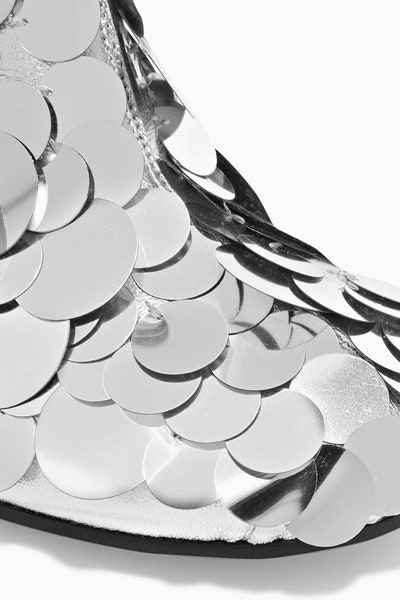 Ботильоны Maison Margiela с зеркальными пайеткамичешуйками | Vogue