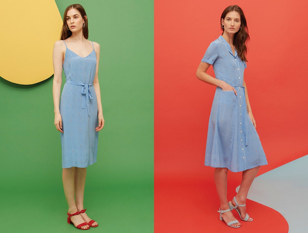 HVN красивые летние платья в стиле ретро из тканей с милыми принтами | Vogue